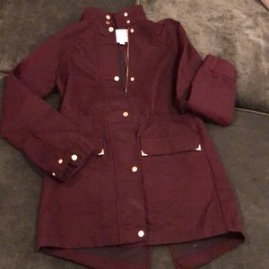 Canvas drawstring waist jacket